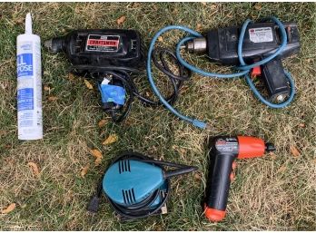 Lot Of 4 Power Tools And All Purpose Silicone