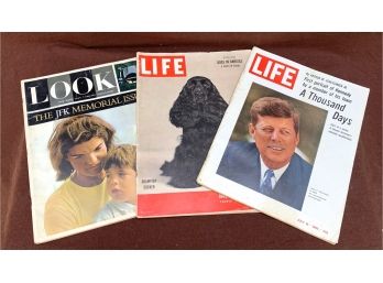 3 Vintage LIFE And LOOK Magazines