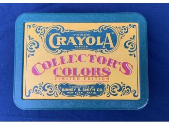 Collector's Crayola Tin And Crayons