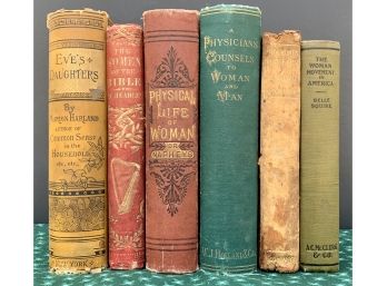 Lot Of 6 Antiquarian Women's Studies Books