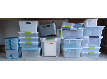 Large Lot Of Storage Containers