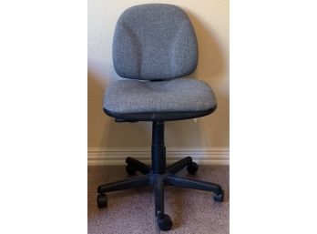 Adjustable Office Chair With Plastic Mat.