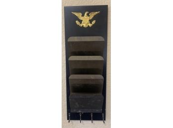 Tin Brass Eagle Letter And Key Holder Wall Hanger