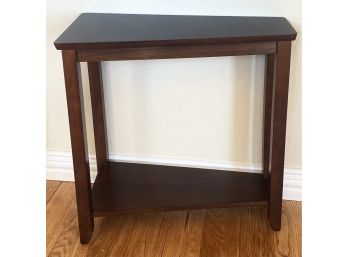 Wooden Angled Side Table