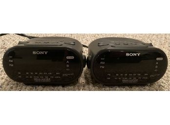 2 Sony Radio Clocks