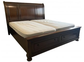 King Size Wooden Bed Sleigh
