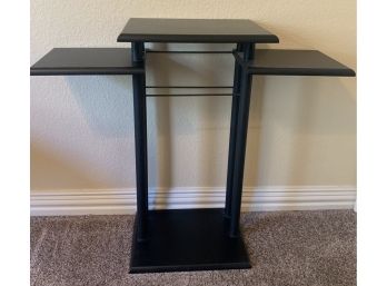 3 Tiered Black Wooden Table