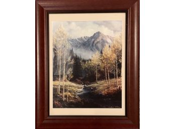 Rocky Mountains Scene Framed Reprint