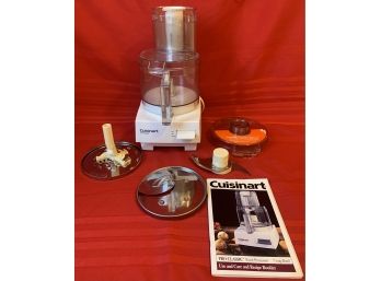 Pro Classic Cuisinart 7 Cup Food Processor W Blades And Manual