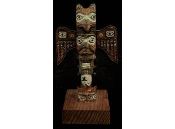 Small Fogman Wooden Totem Pole