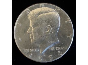 1986 John F Kennedy US Half Dollar