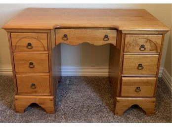 VTG Handsome Wooden Desk W Dove Tail Drawers