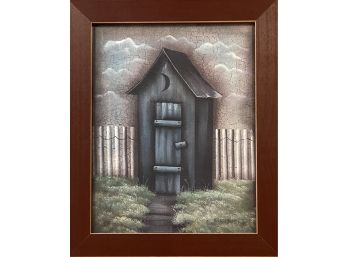 Outhouse Scene Reprint By Debbie Lamb (2001)