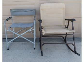 2 Out Door Foldable Chairs