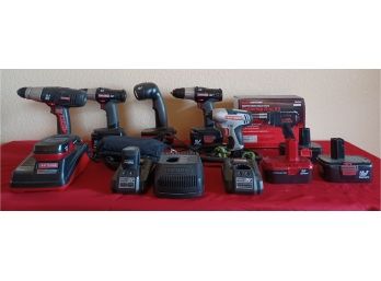 Large Assortment Of Craftsman Tools Incl. Drills, Soldering Gun, & More