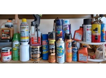 Lot Of Multi-purpose Chemicals, Incl. Spider Killer, Engine Treatment, & Much More