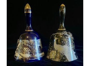 2 Oriental Style Porcelain Bells