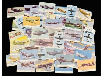 Vintage Card-O-Chewing Gum Airplane Collector Cards