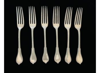6 Vintage Silver Plate Forks