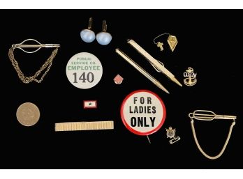 Lot Of Vintage Men's Accessories & Pins