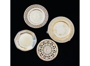 4 Vintage Silber Plated Dishes
