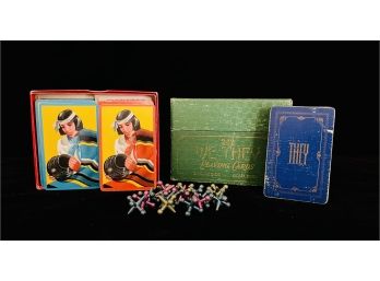 Vintage Toy Jacks & Playing Cards