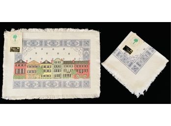 New Historic Charleston 2 Place Mats & 2 Napkins