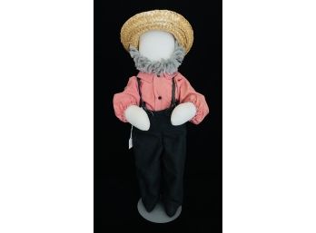 Amish Primitive Cloth Body Boy 17' Doll