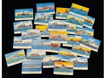Vintage Card-O-Gum US Navy Ships Collector Cards