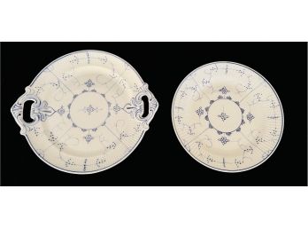 2 Villeroy & Boch Dresden Germany Serving Platters 1 With Handles