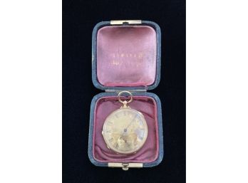 Montandon Freres Locle Pocket Watch In Original Box