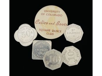 Vintage University Of Colorado Tokens & Pin