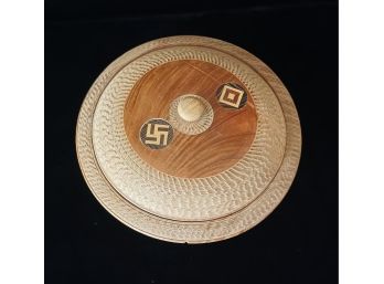 Pre 1920s Native American Made Lidded Wood Bowl