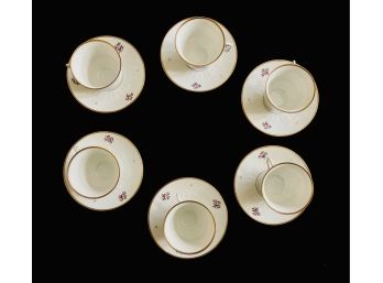 B & G Danish Porcelain Cups & Saucers