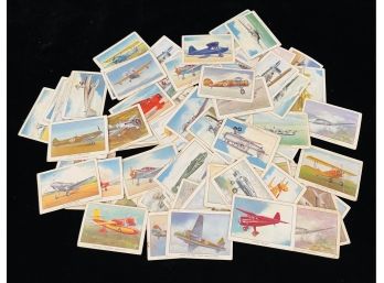 Large Lot Wings Cigarettes Modern Airplanes Collector Cards