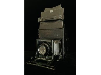 Vintage Folmer & Sehwing Division Eastman Kodak Compact Graflex 3x5 Lg Format Camera With Case