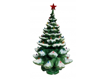 Vintage Atlantic 4 Part Ceramic Lite Up Christmas Tree