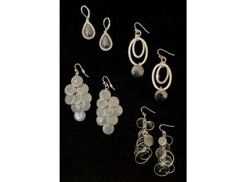 4 Pairs Of Costume Jewelry Earrings (Lot 1)