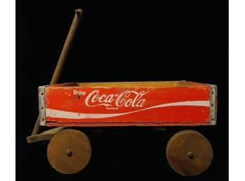 Cool Child's Wagon Made From Old Coca Cola Crate