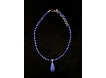 Lapis Lazuli And .925 Sterling Silver Necklace