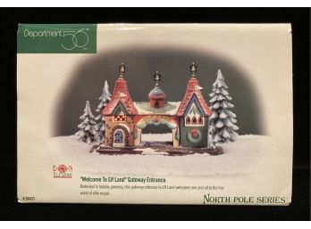 Department 56 North Pole Series 'Welcome To Elf Land' Gateway Entrance