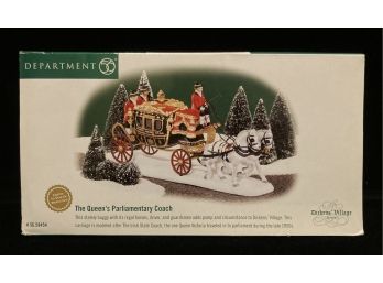 Department 56 The Heritage Village Collection Dickens Village Series 'The Queen's Parliamentary Coach'