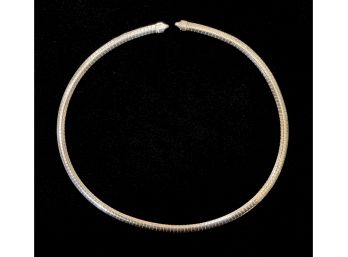 .925 Sterling Silver Omega Necklace Missing Clasp