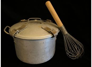 Vintage American Cooker 1920s Food Steamer With Accompanying Mixer
