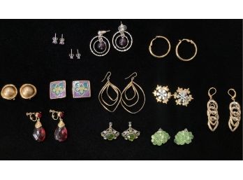 Big Assortment Of Costume Jewelry Earrings (Lot 6)