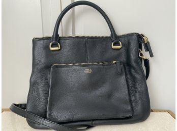 Vince Camuto Genuine Leather Handbag With Hand & Shoulder Straps