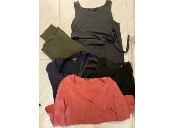 Group Of Ladies Designer Clothing Including Theory, Ann Taylor & Eileen Fisher