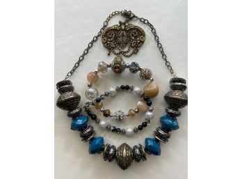 Collection Of Costume Jewelry Pieces