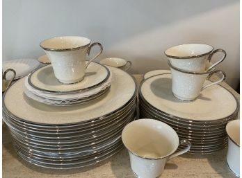 Lovely 1970’s Lenox Moonspun China Service For 10 With Extras