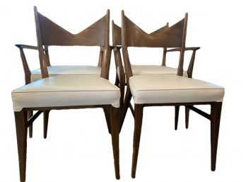 Set Of 4 Iconic Paul McCobb For Calvin Industries 1080 Bowtie Chairs Including Two Captains Chairs